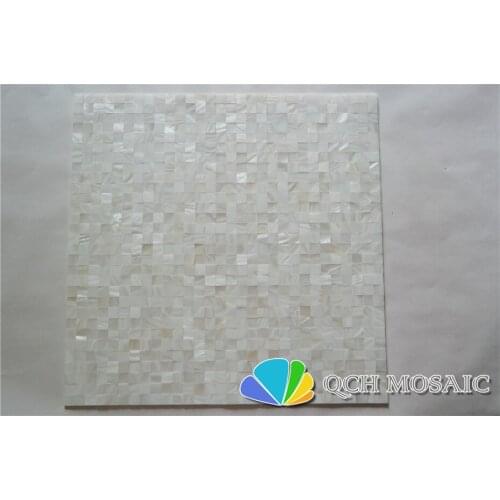 Seamless mother of pearl mosaic tile for house decoration wall tile white 11 square feet/lot square pattern 10x10mm chip size