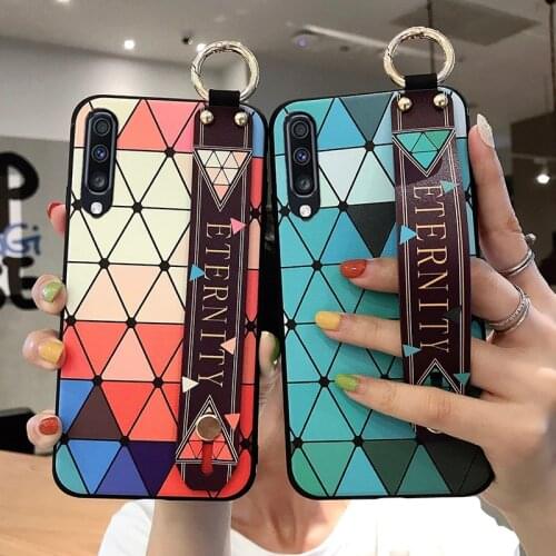 Case For Samsung Galaxy A50 A70 A30 A30S A20 A10 A71 A51 A50s S20 plus Ultra S8 S9 S10 Plus Note 8 9 10plus A40 S10+ Wrist Strap