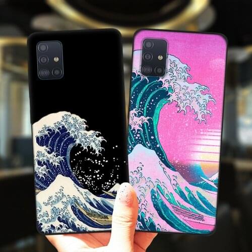 Great Wave Off Kanagawa Case For Samsung A52 A72 A51 A71 A50 A70 A02 A12 A42 A32 A31 A21S A41 A40 A30 A20 A11 Silicone Cover