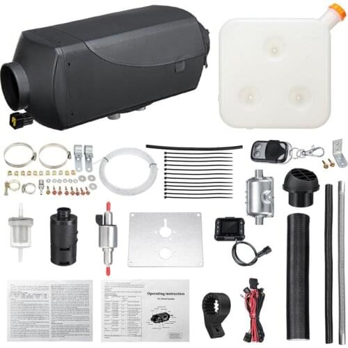 12V 5KW Diesel Air Parking Heaters With Remote Control LCD Monitor For RV Boats Motorhome Trailer Trucks