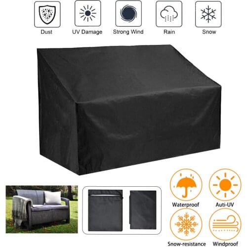 Rain Waterproof Snow Chair Sofa Table Cover High Back Outdoor Patio Garden Furniture Storage Dust Proof PVC Black Covers D30