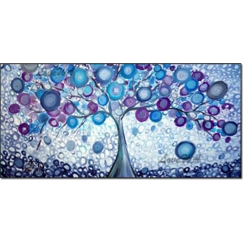 New Design Rich Tree Canvas Picture Modern Living Room Decorative Abstract Tree Oil Painting Unframed Wall Hangings Canvas Art