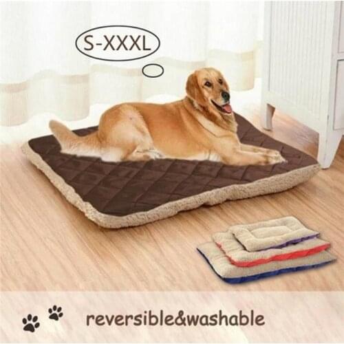 Soft Warm Dog Bed for Small Medium Large Dogs Cotton Breathable Cat House Kennel Puppy Sleeping Cushion Pet Supplies Two Sides
