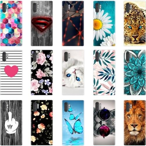 For Samsung Galaxy Note 10 Soft Case Cute Animals Flower Patterned Cover For Samsung Galaxy Note 10 Plus Note10+ TPU Case Shell