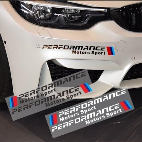 2pcs Performance Motorsport Car Body Sticker for BMW M 1 3 4 5 6 7 E Z X M3 M5 M6 E39 E46 E30 E28 E91 E92 Car Accessories