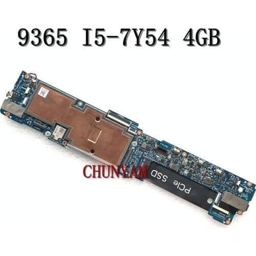 BRAND NEW I5-7Y54 + 4GB FOR DELL XPS 13" 9365 Laptop Motherboard BAZ80 LA-D781P CN-0PNTWM PNTWM Mainboard 100% tested