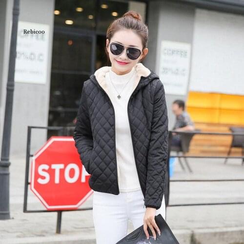 New Spring Autumn Womens Clothing Hooded Fleece Basic Jacket Long Sleeve Female Coats Short Zipper Casual Outerwear