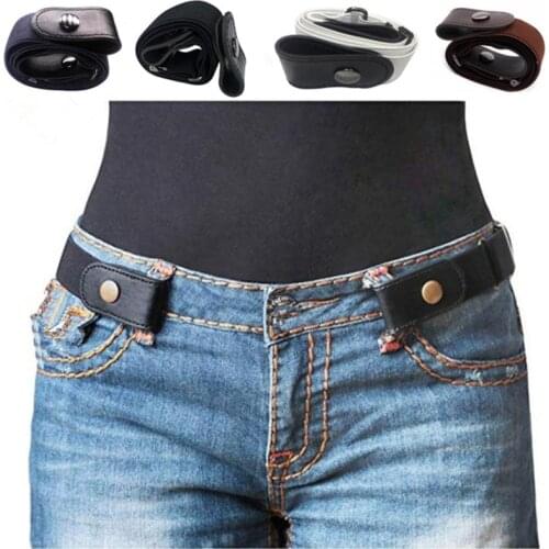 Buckle-Free Belt For Jean Pants,Dresses,No Buckle Stretch Elastic Waist Belt For Women/Men,No Bulge,belt without buckle