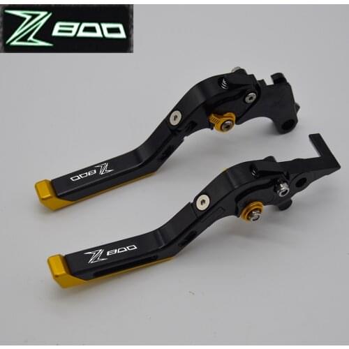 Yang hua CNC Folding&Extending Brake Clutch Levers For kawasaki Z800/E version 2013 2014 2015 2016 Laser Logo(Z800)