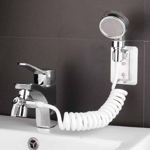 Detachable Sink Shower Extension Head Set Ajustable Quick connect Faucet Hand Extender For Home Bathroom Faucet Shower Set