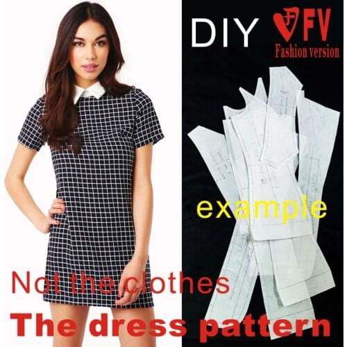 Dresses Sewing Pattern Template Cutting drawing Clothing DIY ((Not selling clothes)) BLQ- 144