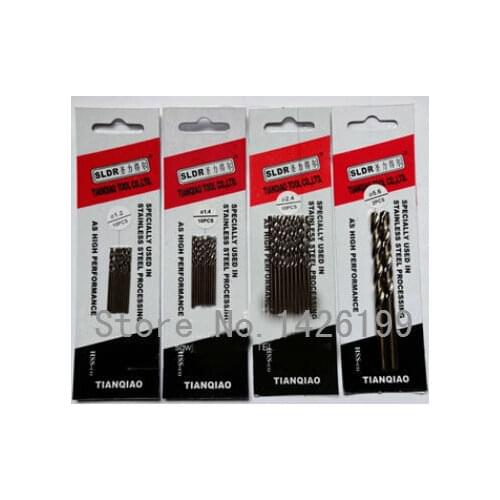 Free shipping 10 pcs 1.3 mm Cobalt containing high speed steel Co-HSS M42 twist drill bits for metal drilling