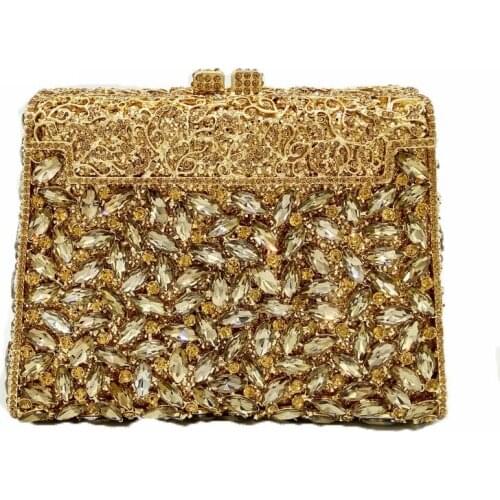 17x14CM Clutch Bag Women Evening Bag Diamond Banquet Bag Rhinestone Dinner Bag a6663