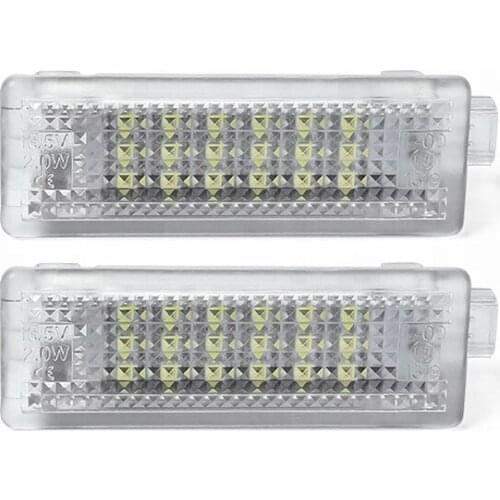 ​2Pcs 18SMD Led Courtesy Door Light Luggage Footwell Step Welcome Light For BMW E81 E87 E60 E61 E63 E64 E65 F01 F02 X5 E70 X6
