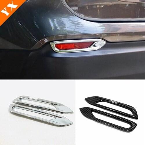 2019 2020 ABS Carbon/Chrome Accessories Trim for Nissan Qashqai J11 Car Rear Fog Light Lampshade Frame Cover-mycarsogood