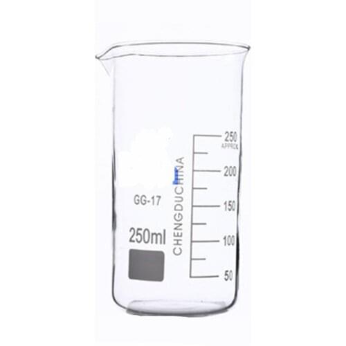 250mL Glass Beaker Tall Form New Chemical Lab Glassware