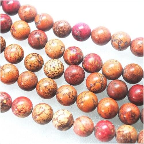 32pcs new red jasperr stone round ball size 12mm for women bracelets making accessories top selling round shape cheaper items