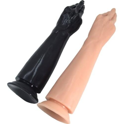 38*7cm Fake Hand Dildo Huge Fist Anal Stuff Butt Plug Realistic Arm Dong Suction Cup Sex Toys For Women Lesibian anal toy