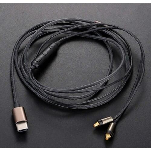 MMCX to USB Type-C Audio Cable for Shure SE215 SE315 SE535 SE846 UE900 Headphone Upgraded Replacement Cable Cords for Westone