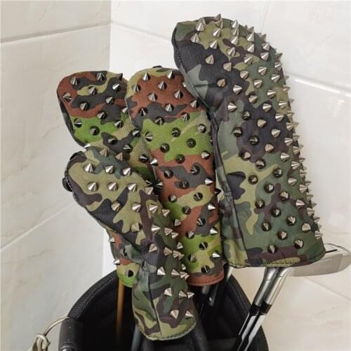 BLACK NAILS golf driver headcover CAMOUFLAGE golf club fw ut woods covers for man women