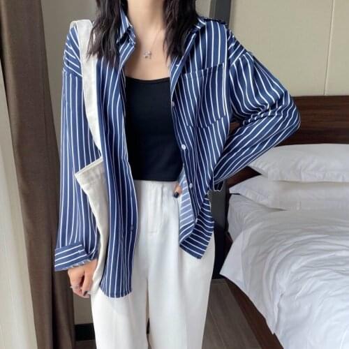 Cheap wholesale 2021 spring summer autumn new fashion casual ladies work women Blouse woman overshirt female OL At8825M