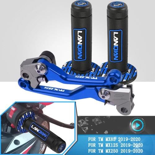 For TM MX85 MX125 MX250 MX 85 125 250 2019 2020 Motocross Dirt Pit Bike 7/8" Hand Grips Brake Clutch Levers Handlebar Grip Parts