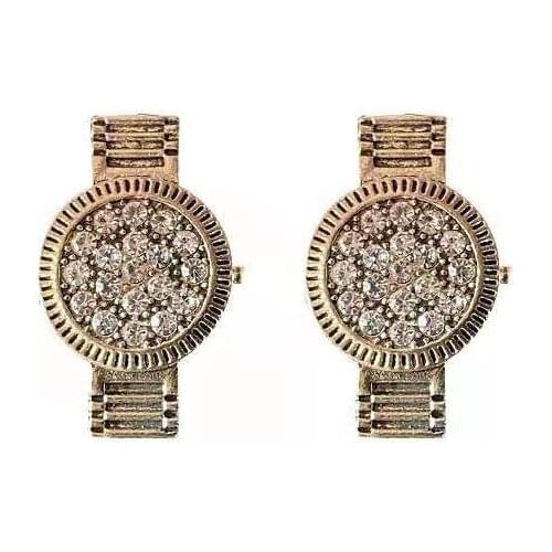 Net famous earrings female 2021 new simple high-sense watch earrings