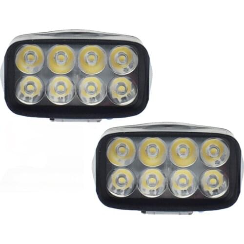 Motorcycle headlights spotlights 6000k moto fog lights auxiliary work Lamp 12v 12w 8LED 1200LM Motorbike waterproof headlamp