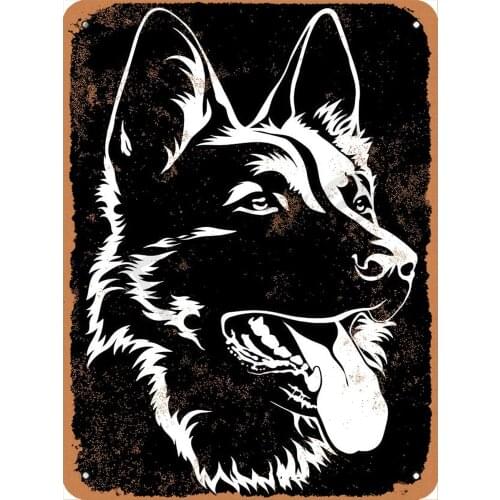 Animal German Shepherd DIY Cross Stitch 11CT Embroidery Kits Craft Needlework Set Cotton Thread Printed Canvas Home Wholesale