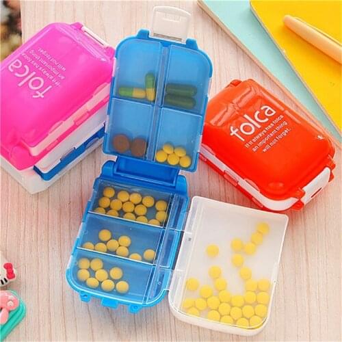 Plastic Storage Box Weekly Sort Folding Vitamin Medicine Tablet Drug Pill Box Case Home Portable Container Organizer Rangement