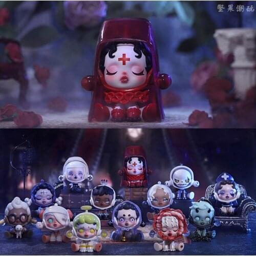 POPMARTS Blind Box Skullpanda Ancient Castle Series Kawaii Figure Doll Collection Decoration Cute Model Toys Gifts For Adult Kid