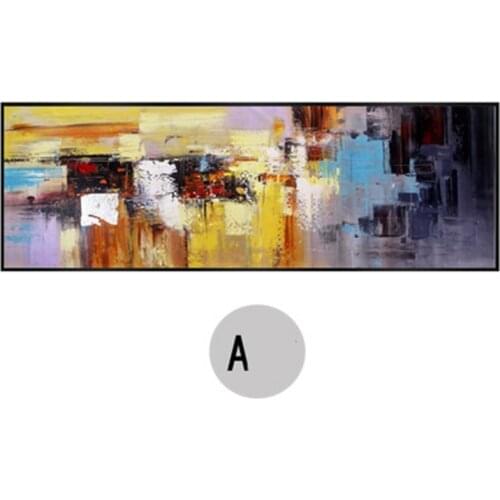 The latest Frameless handmade abstract colorful landscape Oil Painting On Canvas wall art for living room bedroom Home decor