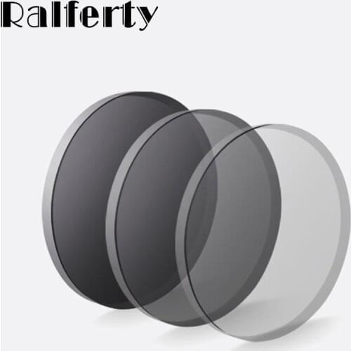 Ralferty 1.56 1.6 1.67 Photochromic Lens Chameleon Sunglasses Spectacle Clear Color Myopia Hyperopia Prescription Optical Lenses