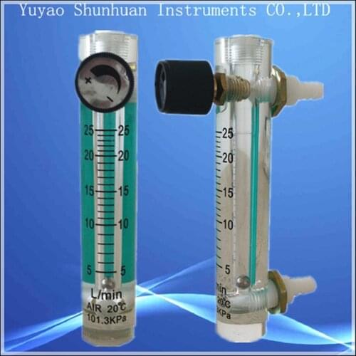 Air Oxygen gas flow meter flowmeter sensor counter caudalimetro flow indicator H=120mm LZQ-5 2.5-25LPM plastic with conectrator