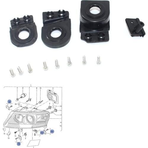 Plastic Left Driver Side Headlight Headlamp Tab Repair Kits fit for Audi A6 S6 RS6 C6 05-12 4F0998121
