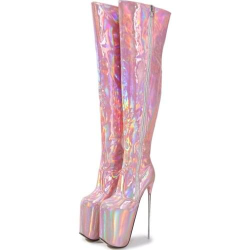 Sexy Over the Knee Boots Platform Ultra 19cm High Heels Stripper Boots Women Shoes Nightclub Fetish Party Boots Shoes Ladies
