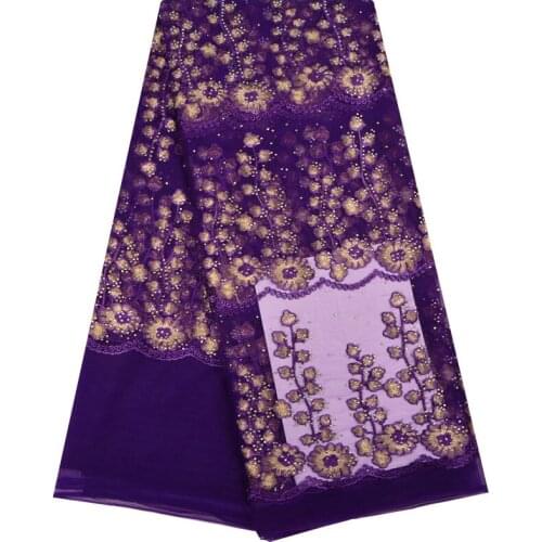 Tulle Lace Fabric High Quality French Nigerian Party Dresses Embroidery Lace Fabric African Lace Fabrics 1249