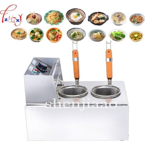 1PC MY-EH81M Electric Pasta Cooker Boiler Stainless Steel Double Pasta Pot Noodle Machine Electric Noodle Cooker 2500W 220V