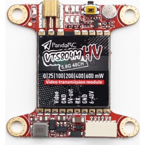 PandaRC VT5804M HV FPV Video Transmitter 5.8G 48CH 25/100/200/400/600mW Switchable OSD Adjustable SMA MMCX VTX