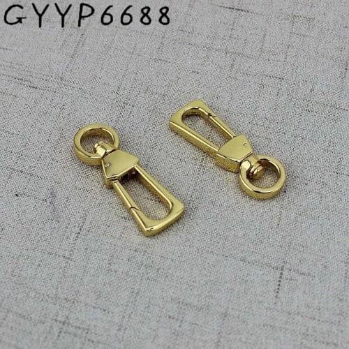 Hight quality Deep gold Carabines 4pcs 30pcs swivel Clasp Snap hooks thick leather purse bags handbags adjusted parts hardware