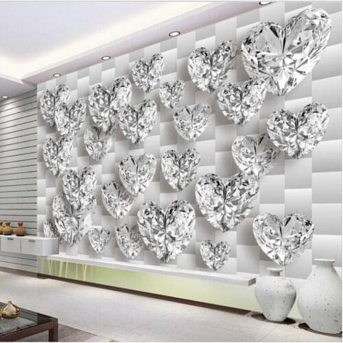 Wellyu Custom large fresco diamonds long classic classic luxury high - end 3D backdrop fabric wallpaper papel de parede