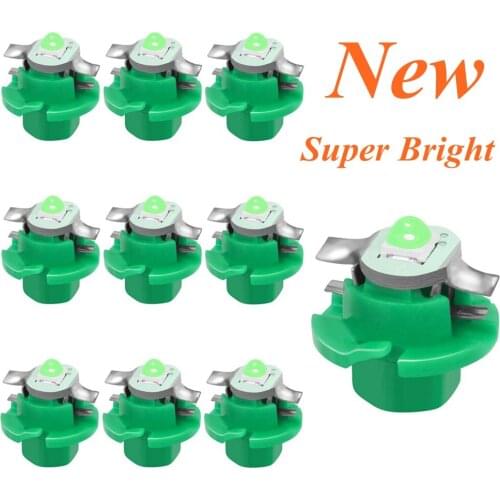 10PCS 2020 NEW T5 B8.4D B8.4 Super Bright LED Bulbs Car Panel Gauge Speedo Dash Lamp Auto Dashboard Instrument Cluster Lights