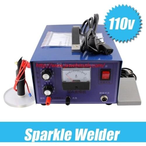 110 voltage 50 flash welder welding machine good jewelry necklace is adjustable pulse welding spot welding machine goldsmith