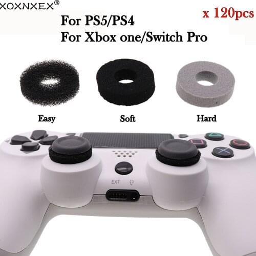 120pcs Tension Adjustment Analog Stick Aim Assist Assistant Ring FOR PS4 For PS5 XBOXONE Switch Pro Sponge Auxiliary Ring