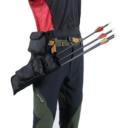 2021 PVC Oxford Cloth Archery Bag Outdoor Archery Bag Hunting Three Tube Archery Bag Waist Span Archery Accessories Archery Bag