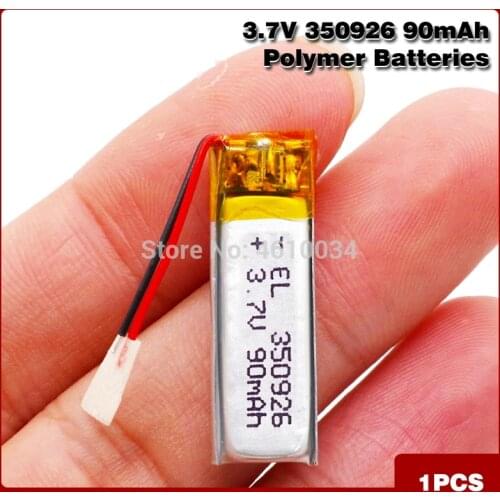 350926 MP3 MP4 MP5 GPS 90mah Battery Li-polymer Lithium Rechargeable Battery Effectively Stable Power Supply