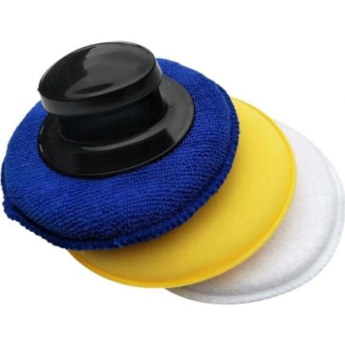 60% Hot Sale 1 Set High Quality Wax Sponge Professional Quick Foaming Portable Car Polishing Disc Buffing Waxing Pad For Vehicle
