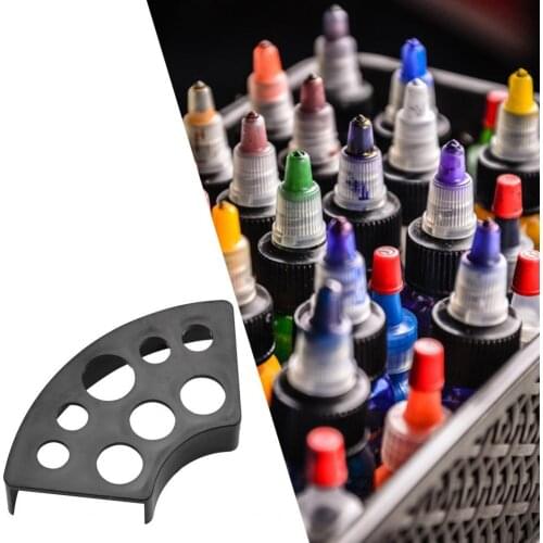 Holes Tattoo Holder Ink Cup Holder Stand Makeup Accessories Random Color Trailer Supplies Tatoo Tool Pigment Brack Container