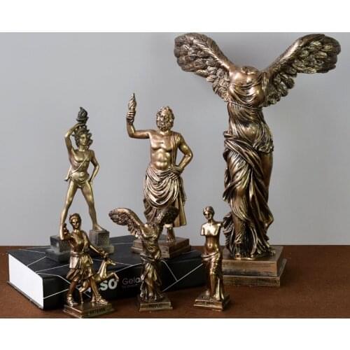 Ancient Greek Mythological Figures Sculpture Display Tourist Souvenirs European Vintage Decorative Crafts Knickknacks Ornaments