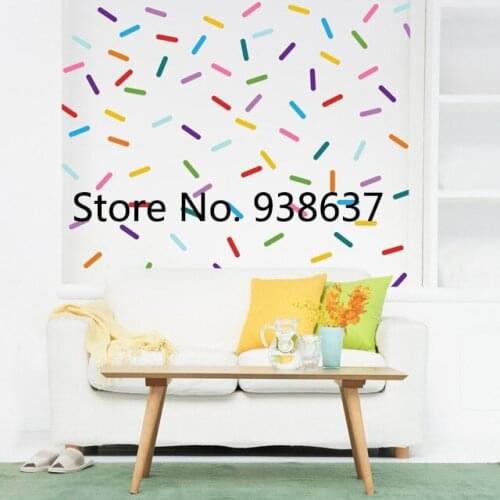 Confetti Sprinkle Packs Wall Stickers Home Decor Living Room Sofa Background Decoration Vinyl Wall Decals Removable Mural ZB398